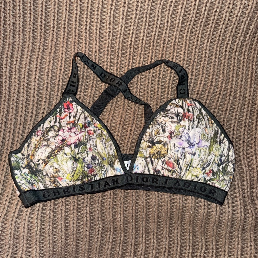 Christian Dior J’Adore floral triangle bralette